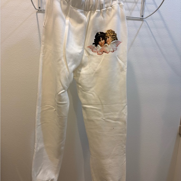 Fiorucci White pants with Black Logo - Picture 3 of 7